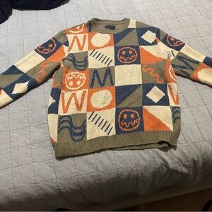 ASOS Designs Mens Geometric Pattern Sweater